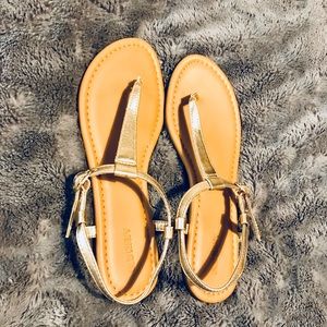 Old Navy Gold Sandals